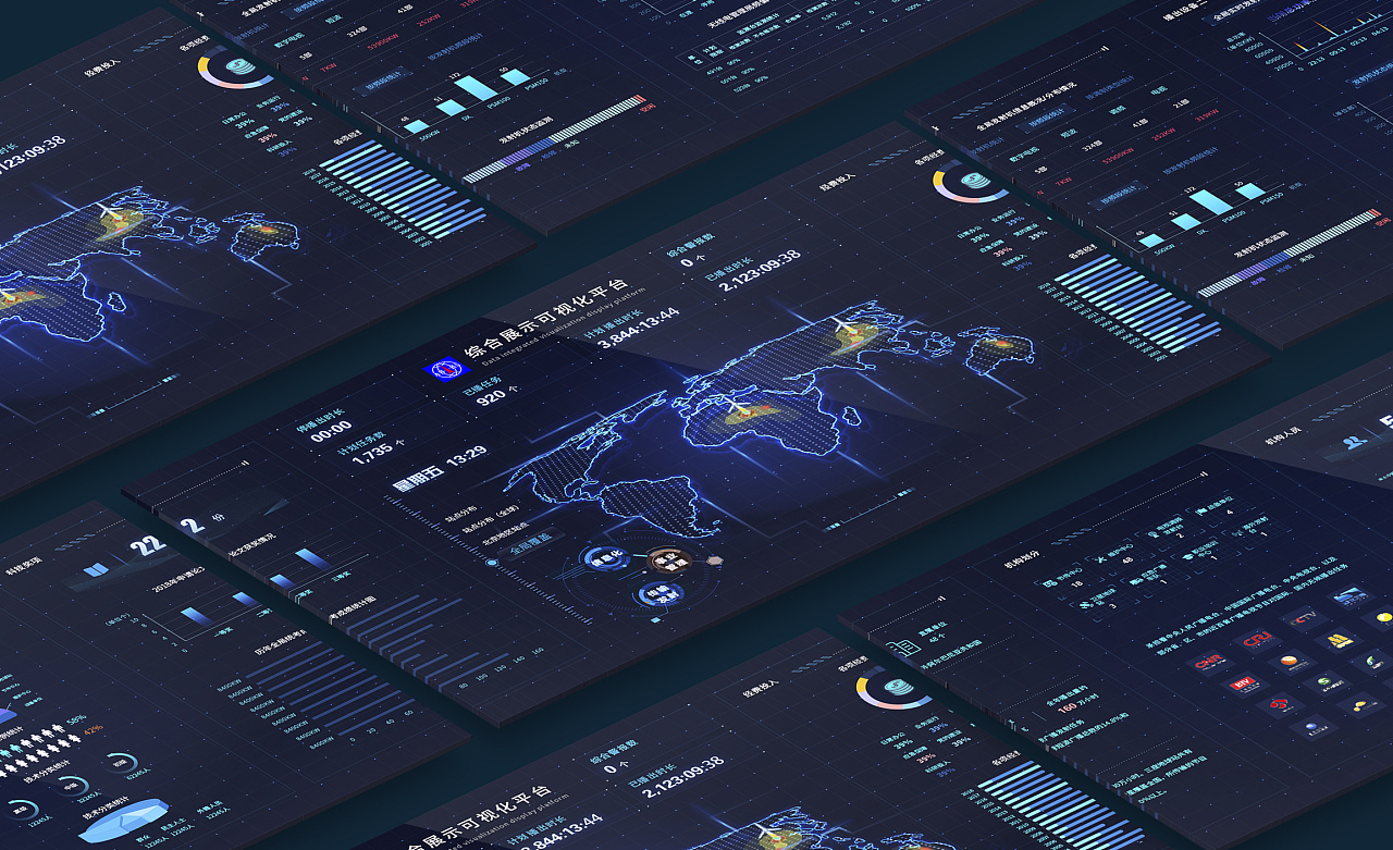 大屏設(shè)計(jì)-大數(shù)據(jù)綜合展示可視化平臺(tái) - 瘋子110 - 博客園